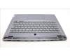 Lenovo 5CB1L83668 C-Cover with keyboard, Belgian, Slate Grey, Backlight, Fingerprint, UK