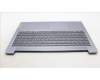Lenovo 5CB1L99535 C-Cover with keyboard, Ukraine, Arctic Grey, Backlight, US