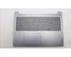 Lenovo 5CB1M45205 C-Cover with keyboard, US English Euro, Arctic Grey, Backlight, Fingerprint, US