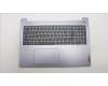 Lenovo 5CB1M46050 C-Cover with keyboard, Spanish, Arctic Grey, Non-Backlight, Fingerprint, UK