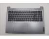 Lenovo 5CB1M46104 C-Cover with keyboard, Bulgarian, Arctic Grey, Non-Backlight, Non-Fingerprint, UK