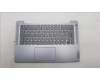 Lenovo 5CB1M46192 C-Cover with keyboard, Portuguese, Arctic Grey, Fingerprint, UK