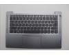 Lenovo 5CB1M46364 C-Cover with keyboard, UK English, Arctic Grey, Fingerprint, UK