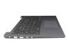 5CB1M46376 original Lenovo keyboard incl. topcase DE (german) black/grey