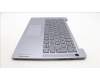 Lenovo 5CB1M47832 C-Cover with keyboard, Italian, Arctic Grey, Fingerprint, UK