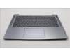 Lenovo 5CB1M47837 C-Cover with keyboard, Portuguese, Arctic Grey, Fingerprint, UK