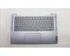 Lenovo 5CB1M47840 C-Cover with keyboard, Spanish, Arctic Grey, Fingerprint, UK