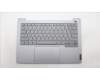 Lenovo 5CB1M48336 C-Cover with keyboard, Greek, Arctic Grey, Backlight, US