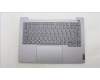 Lenovo 5CB1M48469 C-Cover with keyboard, German, Arctic Grey, Backlight, UK