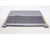 Lenovo 5CB1M70298 C-Cover with keyboard, Danish, Artic Grey, Backlight, UK