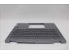 Lenovo 5CB1N61309 C-Cover with keyboard, Arabic, Luna Grey, w/Storm Grey Keycaps, US