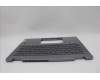 Lenovo 5CB1N61316 C-Cover with keyboard, Belgian, Luna Grey, w/Storm Grey Keycaps, UK