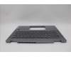 Lenovo 5CB1N61338 C-Cover with keyboard, German, Luna Grey, w/Grey Keycaps, UK