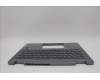 Lenovo 5CB1N61345 C-Cover with keyboard, Belgian, Luna Grey, w/Grey Keycaps, UK
