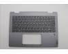 Lenovo 5CB1N61349 C-Cover with keyboard, US English Euro, Luna Grey, w/Grey Keycaps, US