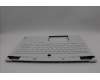 Lenovo 5CB1N61493 C-Cover with keyboard, Arabic, White, RGB Backlight, US