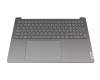 5CB1N62229 original Lenovo keyboard incl. topcase DE (german) grey/grey with backlight