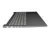 5CB1N62229 original Lenovo keyboard incl. topcase DE (german) grey/grey with backlight