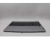 Lenovo 5CB1N65005 C-Cover with keyboard, US English Euro, Cloud Grey, Backlight, Fingerprint, US