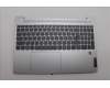 Lenovo 5CB1N65017 C-Cover with keyboard, Portuguese, Cloud Grey, Backlight, Fingerprint, UK