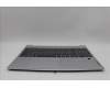 Lenovo 5CB1N78875 C-Cover with keyboard, Hungarian, Cloud Grey, Backlight, Fingerprint, UK