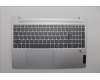 Lenovo 5CB1N78876 C-Cover with keyboard, Belgian, Cloud Grey, Backlight, Fingerprint, UK