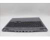 Lenovo 5CB1N84657 C-Cover with keyboard, Spanish, Luna Grey, Backlight, UK