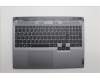 Lenovo 5CB1N84664 C-Cover with keyboard, German, Luna Grey, Backlight, UK