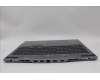 Lenovo 5CB1N84667 C-Cover with keyboard, Belgian, Luna Grey, Backlight, UK
