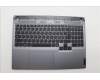 Lenovo 5CB1N84670 C-Cover with keyboard, Switzerland, Luna Grey, Backlight, UK