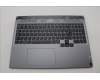 Lenovo 5CB1N84693 C-Cover with keyboard, Nordic, Luna Grey, RGB Backlight, UK