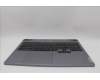 Lenovo 5CB1N84698 C-Cover with keyboard, Belgian, Luna Grey, RGB Backlight, UK