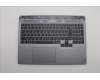 Lenovo 5CB1N84703 C-Cover with keyboard, Czech Slovakian, Luna Grey, RGB Backlight, UK
