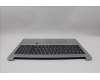 Lenovo 5CB1N90977 C-Cover with keyboard, UK English, Cloud Grey, Backlight, Fingerprint, UK