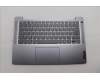 Lenovo 5CB1N94785 C-Cover with keyboard, Belgian, Arctic Grey, Backlight, UK