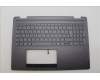 Lenovo 5CB1N95155 C-Cover with keyboard, Belgian, Storm Grey, FingerPrint, UK