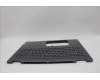 Lenovo 5CB1N95186 C-Cover with keyboard, Belgian, Storm Grey, Non-FingerPrint, UK