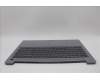 Lenovo 5CB1N95265 C-Cover with keyboard, US English Euro, Arctic Grey, Backlight, Fingerprint, US