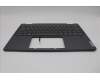 Lenovo 5CB1N95782 C-Cover with keyboard, Belgian, Storm Grey, FingerPrint, UK