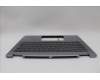 Lenovo 5CB1N96857 C-Cover with keyboard, German, Arctic Grey, FingerPrint, UK