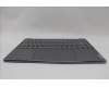 Lenovo 5CB1P00311 C-Cover with keyboard, Belgian, Luna Grey, UK