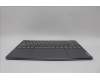 Lenovo 5CB1P00315 C-Cover with keyboard, English, Luna Grey, US