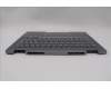 Lenovo 5CB1P00584 C-Cover with keyboard, Nordic, Luna Grey, Backlight, UK