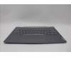 Lenovo 5CB1P00597 C-Cover with keyboard, Ukraine, Luna Grey, Backlight, US
