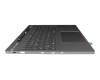 5CB1P31188 original Lenovo keyboard incl. topcase DE (german) grey/grey with backlight