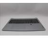 Lenovo 5CB1P33452 C-Cover with keyboard, Italian, Cloud Grey, Backlight, FingerPrint, UK