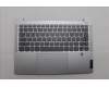 Lenovo 5CB1P48981 C-Cover with keyboard, Spanish, Cloud Grey, Backlight, FingerPrint, UK