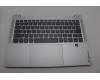 Lenovo 5CB1P48993 C-Cover with keyboard, Slovenian, Cloud Grey, Backlight, FingerPrint, UK