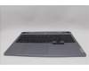 Lenovo 5CB1P55225 C-Cover with keyboard, Italian, Luna Grey, Backlight, UK