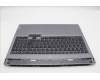Lenovo 5CB1P55279 C-Cover with keyboard, Nordic, Luna Grey, Backlight, UK